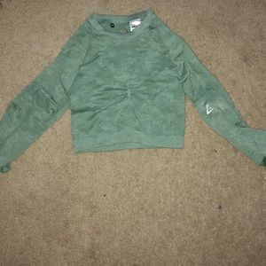 Gymshark Camo Long sleeve Crop Top